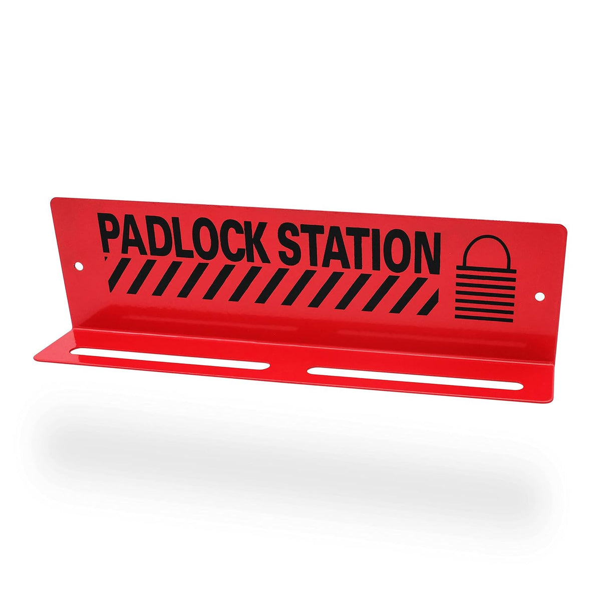 10 Padlocks Included Lockout Tagout Station with Carbon Steel Body A873