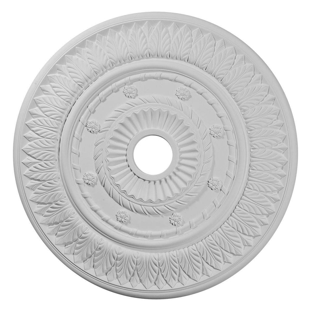 Gold Hand-Painted Leaf Ceiling Medallion X30622