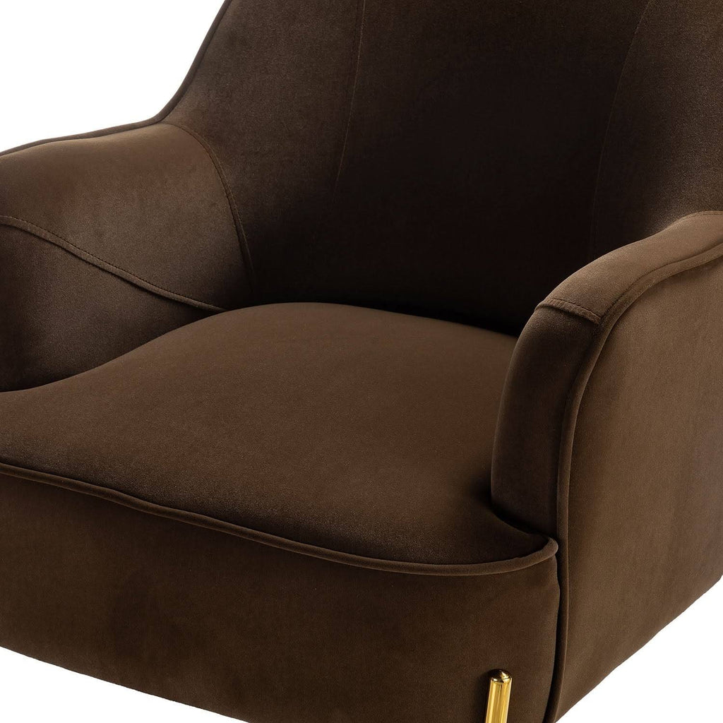 Teal Accent Chair with Gold Legs, Set of 2 J3781