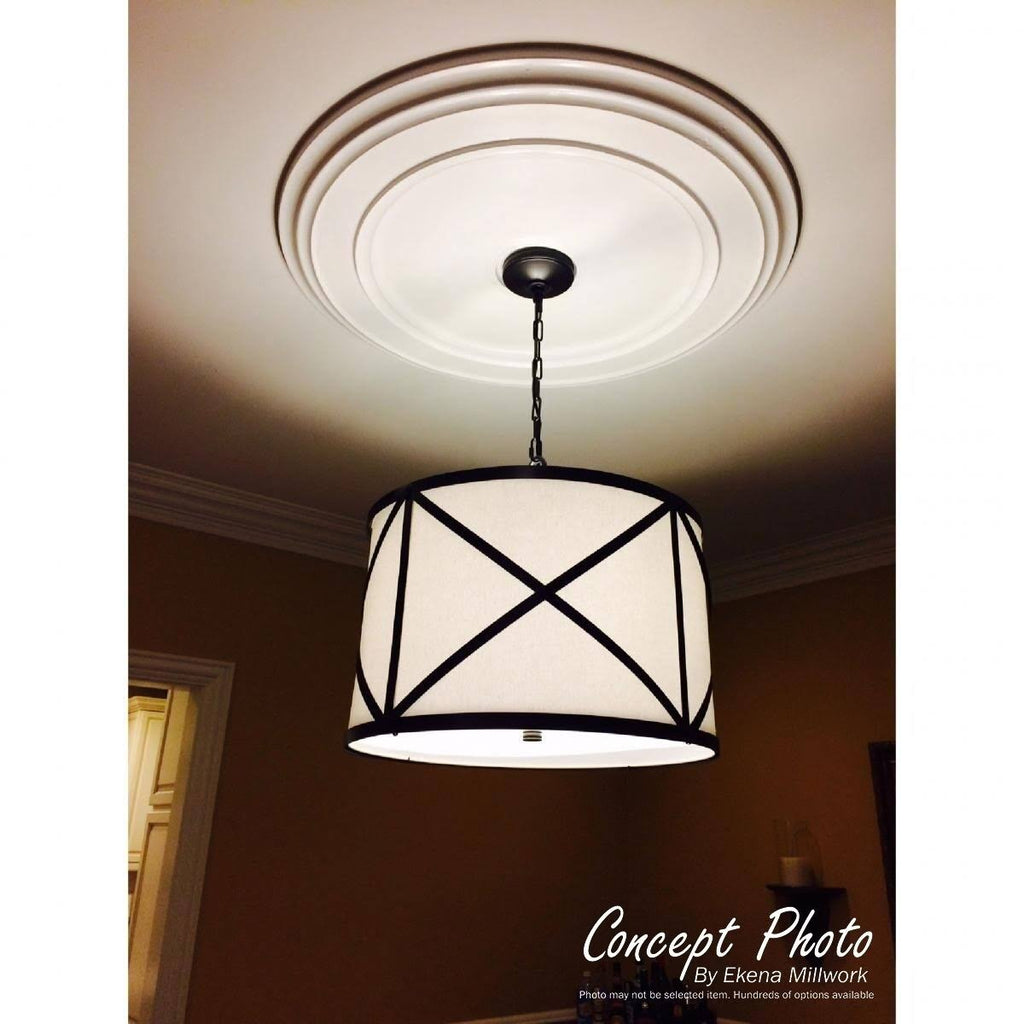 51 1/8x22OD x 3 5/8x22ID x 1 1/2x22P Ceiling Medallion Brushed Mahog Z953