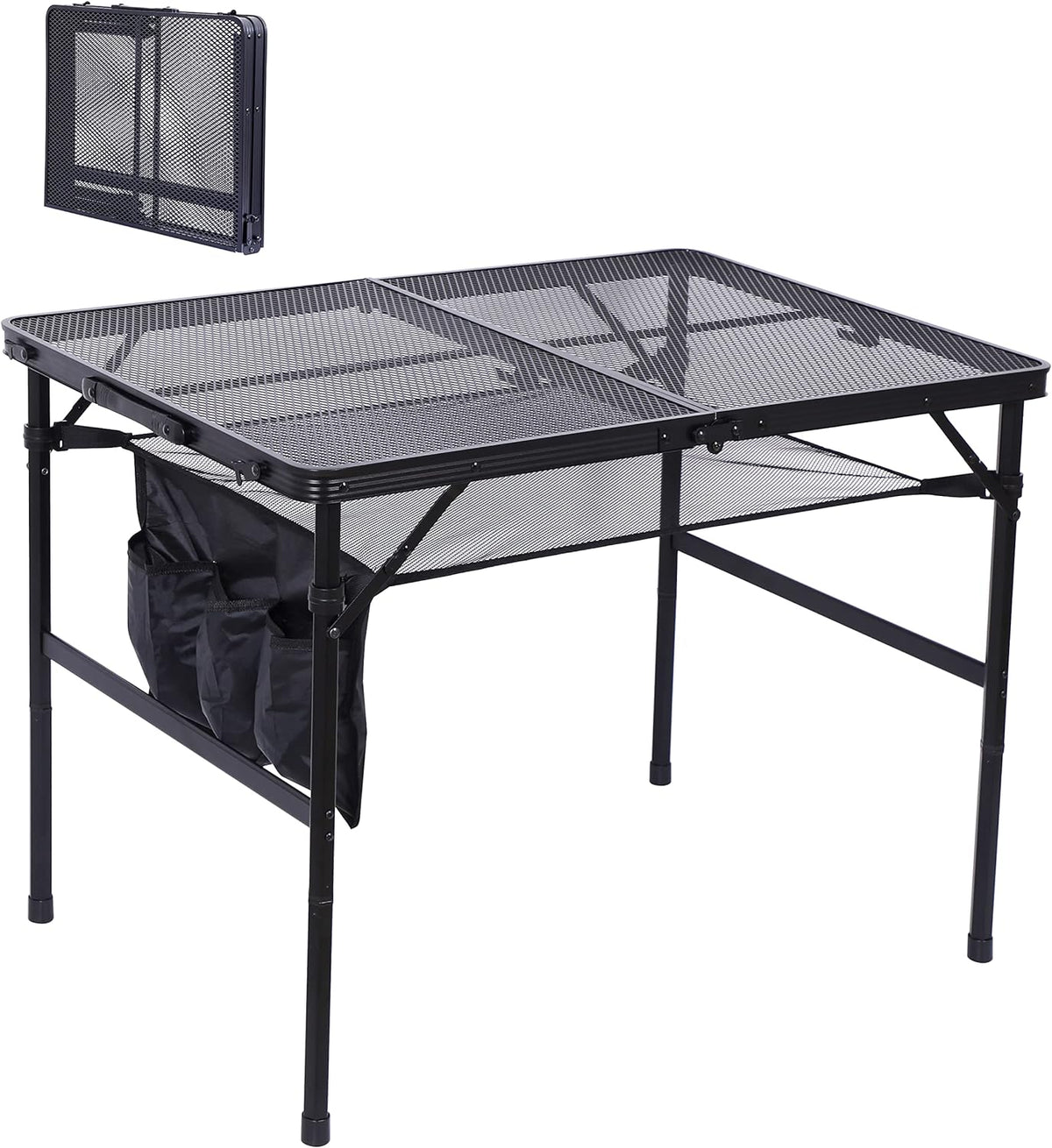 Adjustable Folding Camping Table with Carry Handle B267439