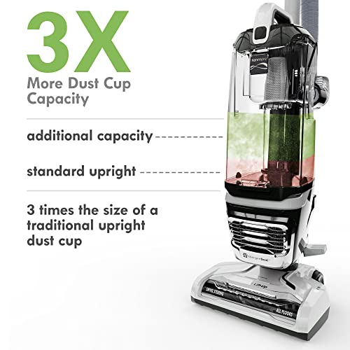 Bagless Upright Vacuum with 4 Height Adjustment, Blue W405