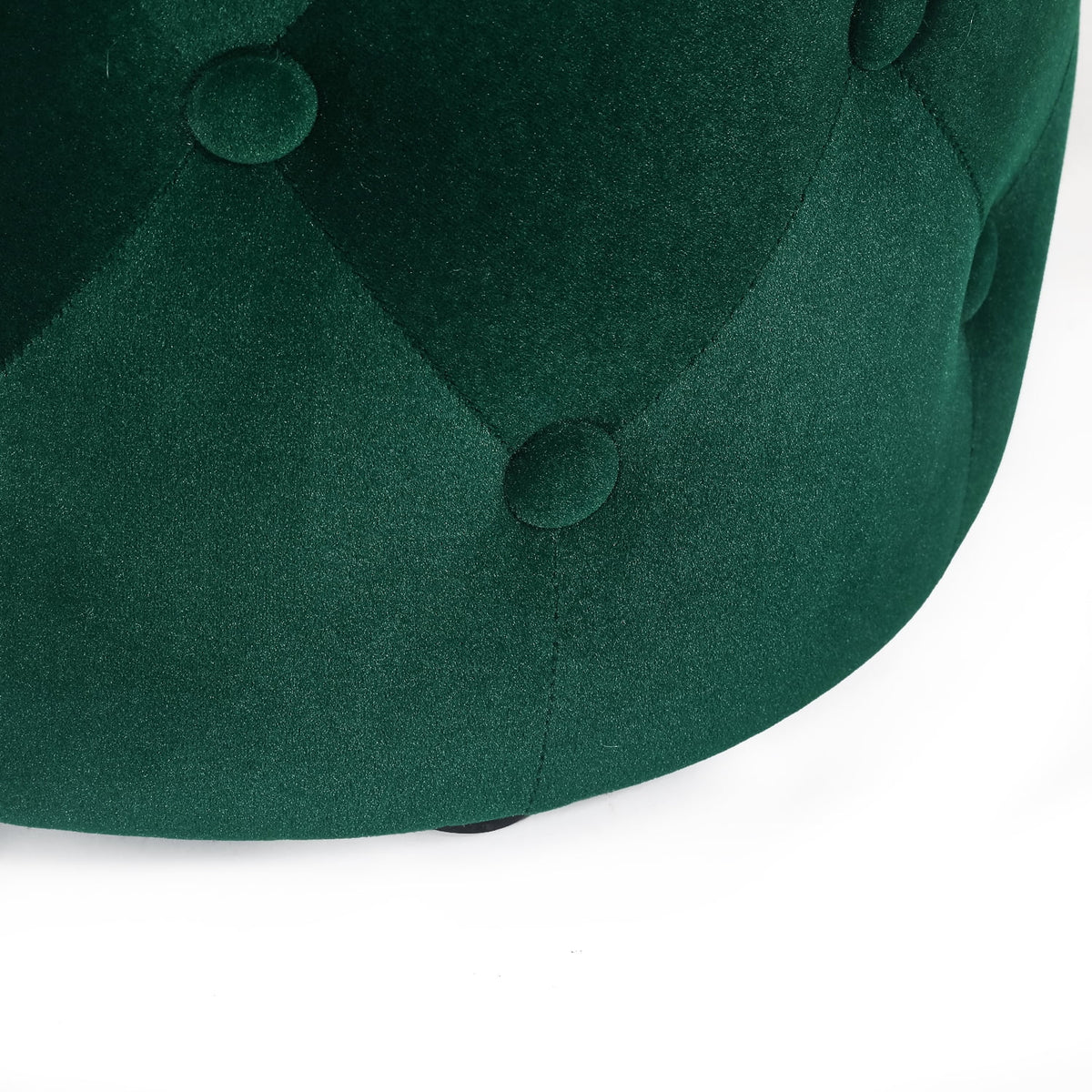 Round Velvet Ottoman I5938