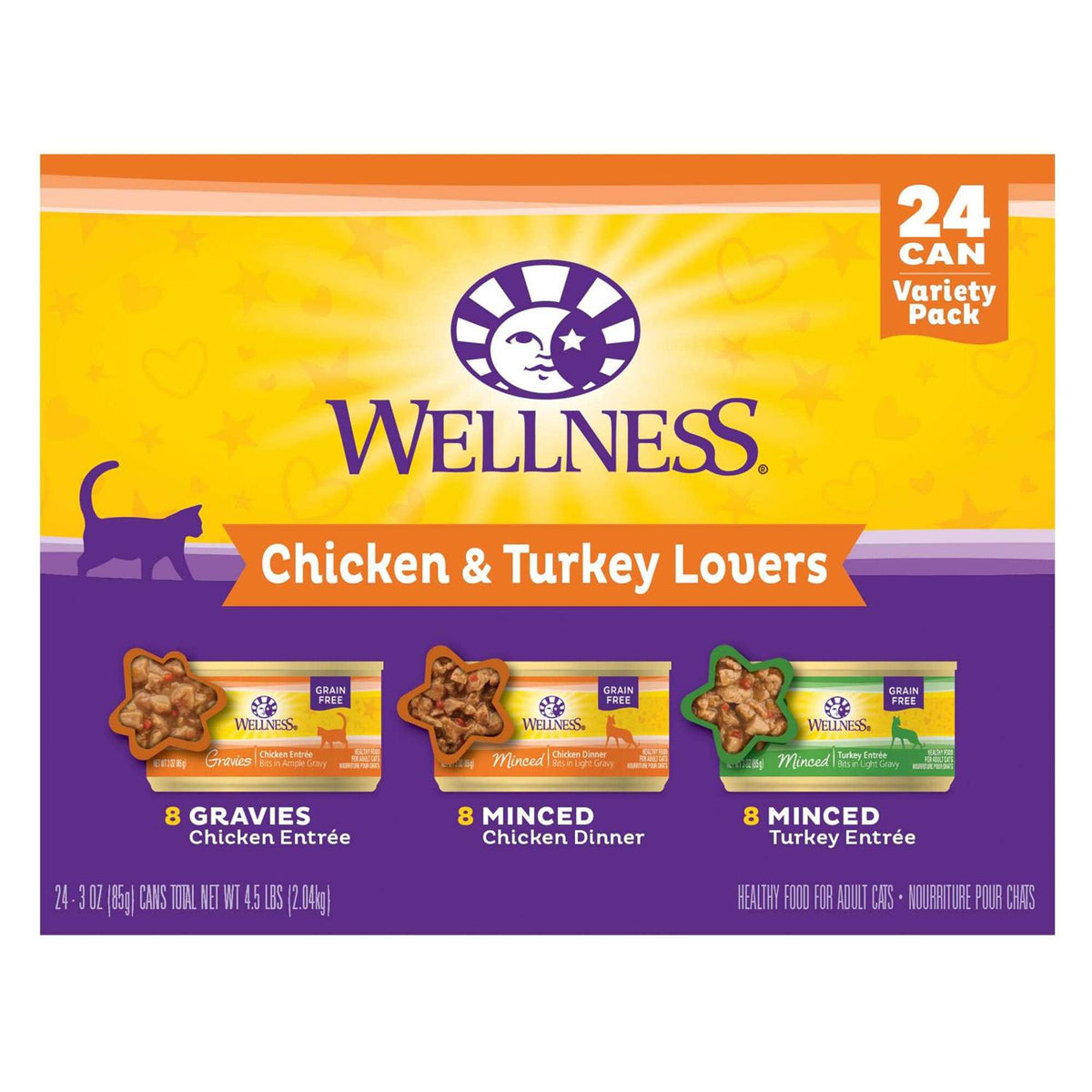 Chicken & Turkey Wet Adult Cat Food Variety Pack V95874