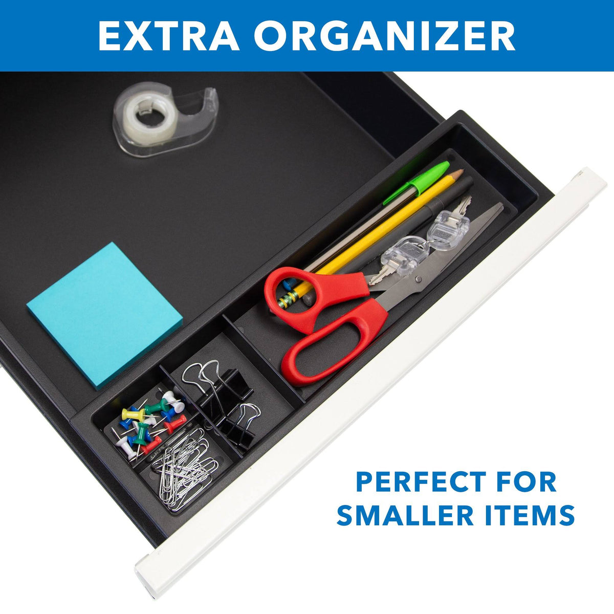 Rolling Three Drawer Cabinet P3588