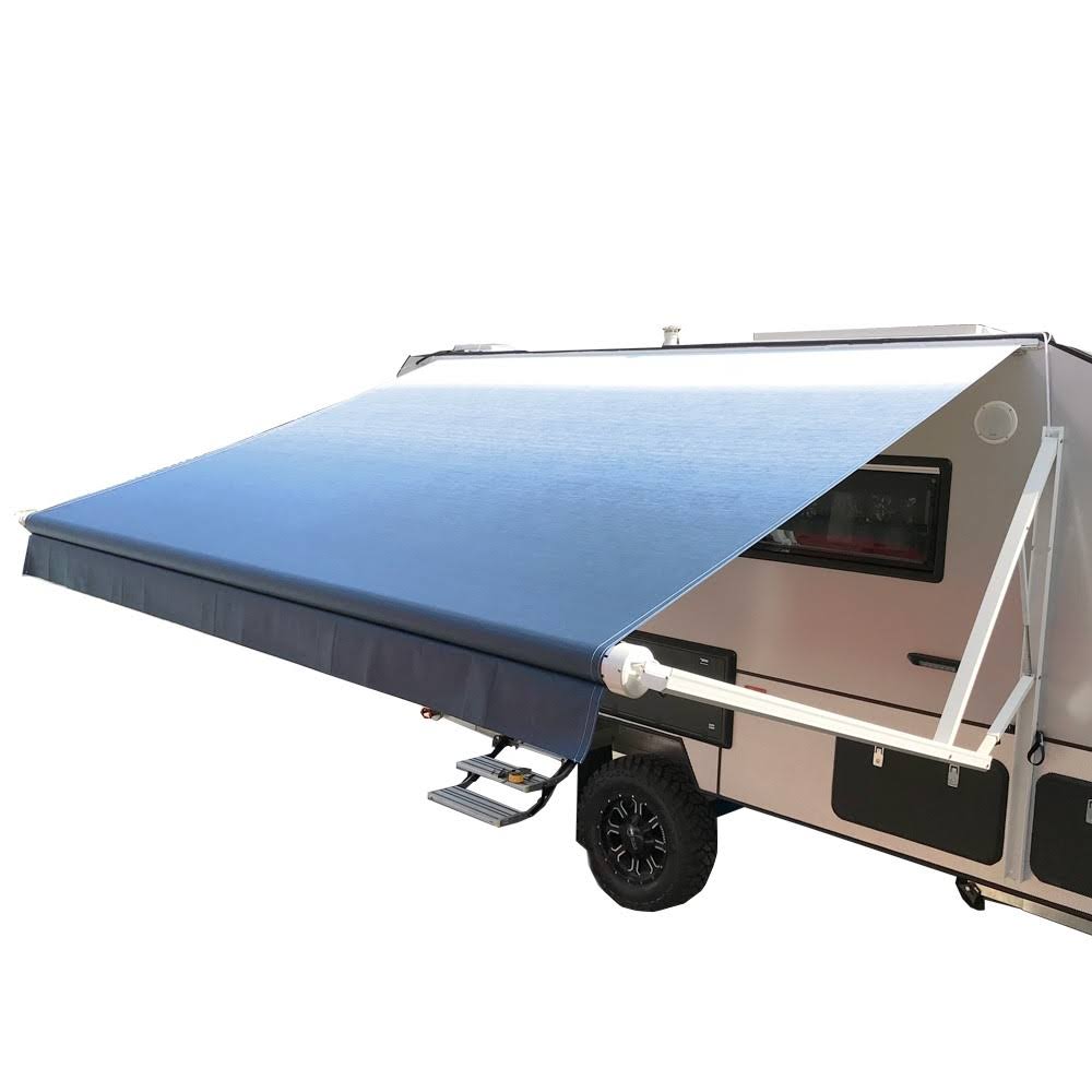 Vinyl RV 13x8 ft Awning Replacement Fabric Blue Fade K4861