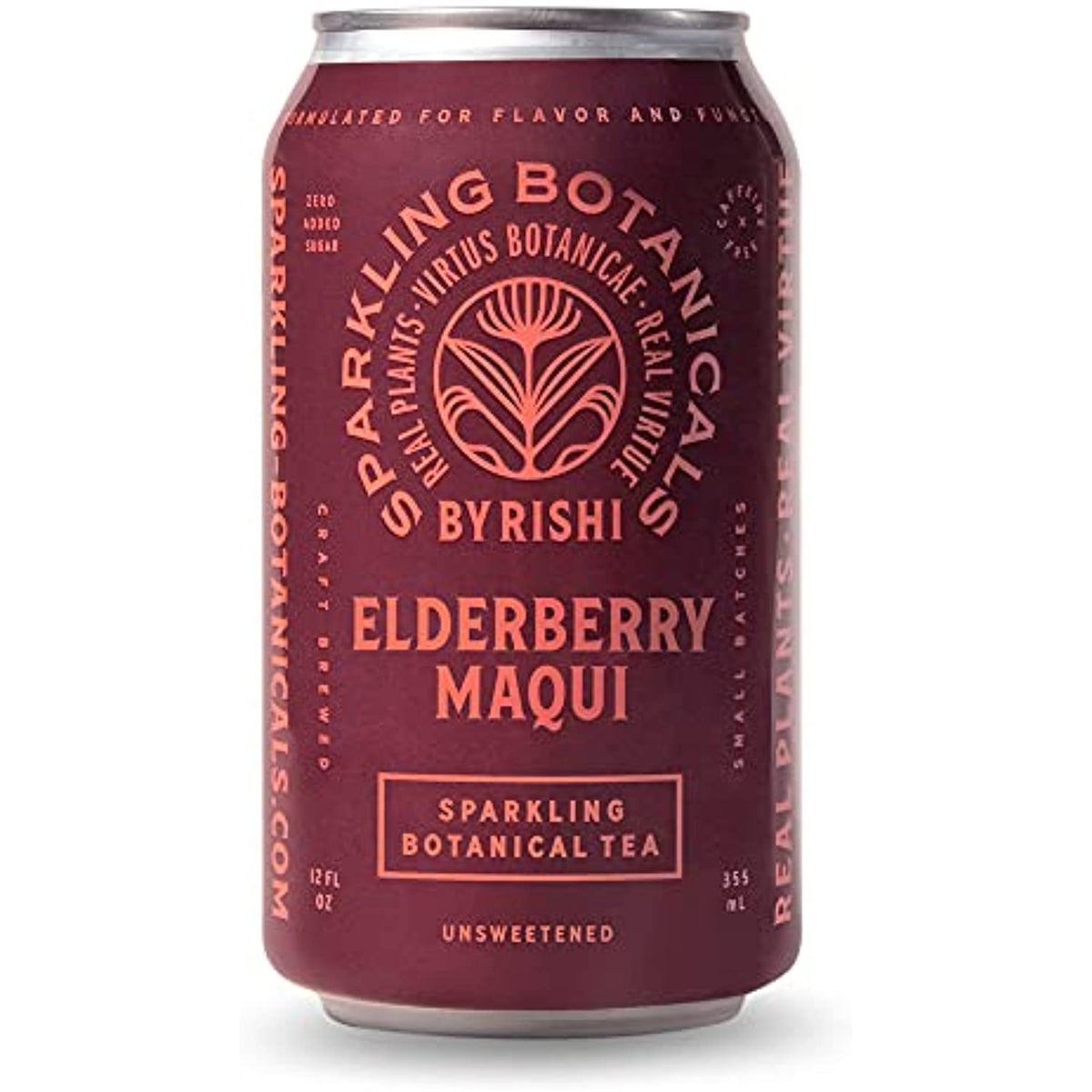 Elderberry Maqui Sparkling Botanicals Sparkling Water - Organic, Unsweetened, Caffeine Free - 12 Oz (Pack Of 12) H733784