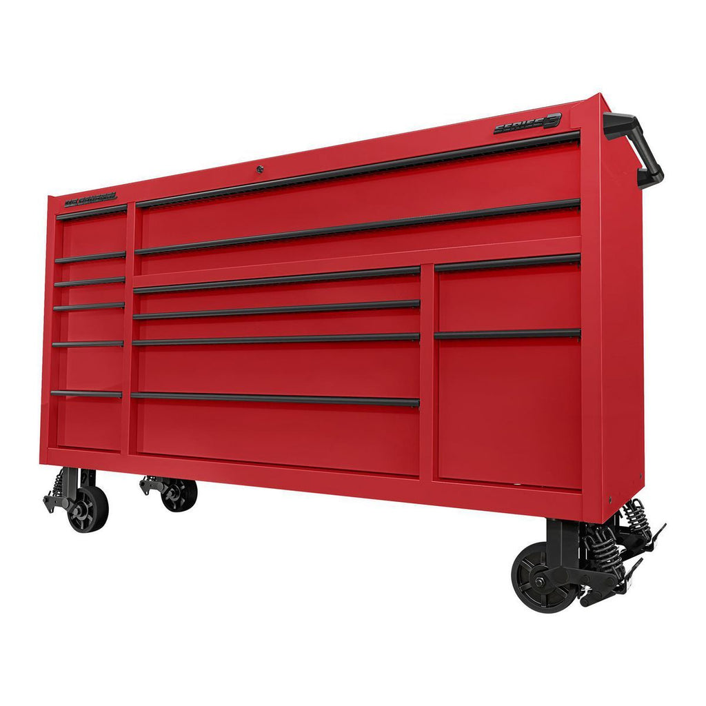 72 in. x 22 in. Slate Gray Triple-Bank Roll Cab C7412