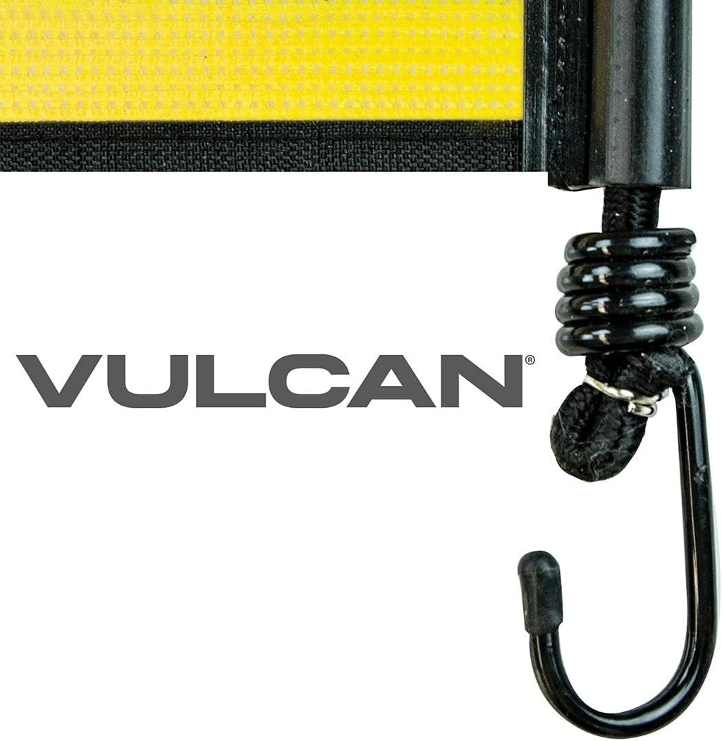 Oversize Load Banner with Heavy Duty Metal Hooks 18 Inch x 84 Inch Pack of 2 V652