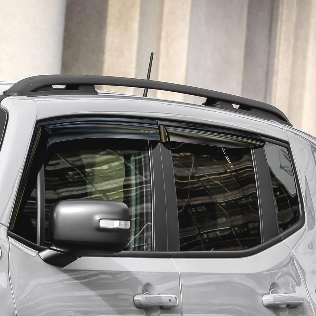 4 pcs Dark Smoke Rain Guards for Jeep Renegade 2015-2022 O55776