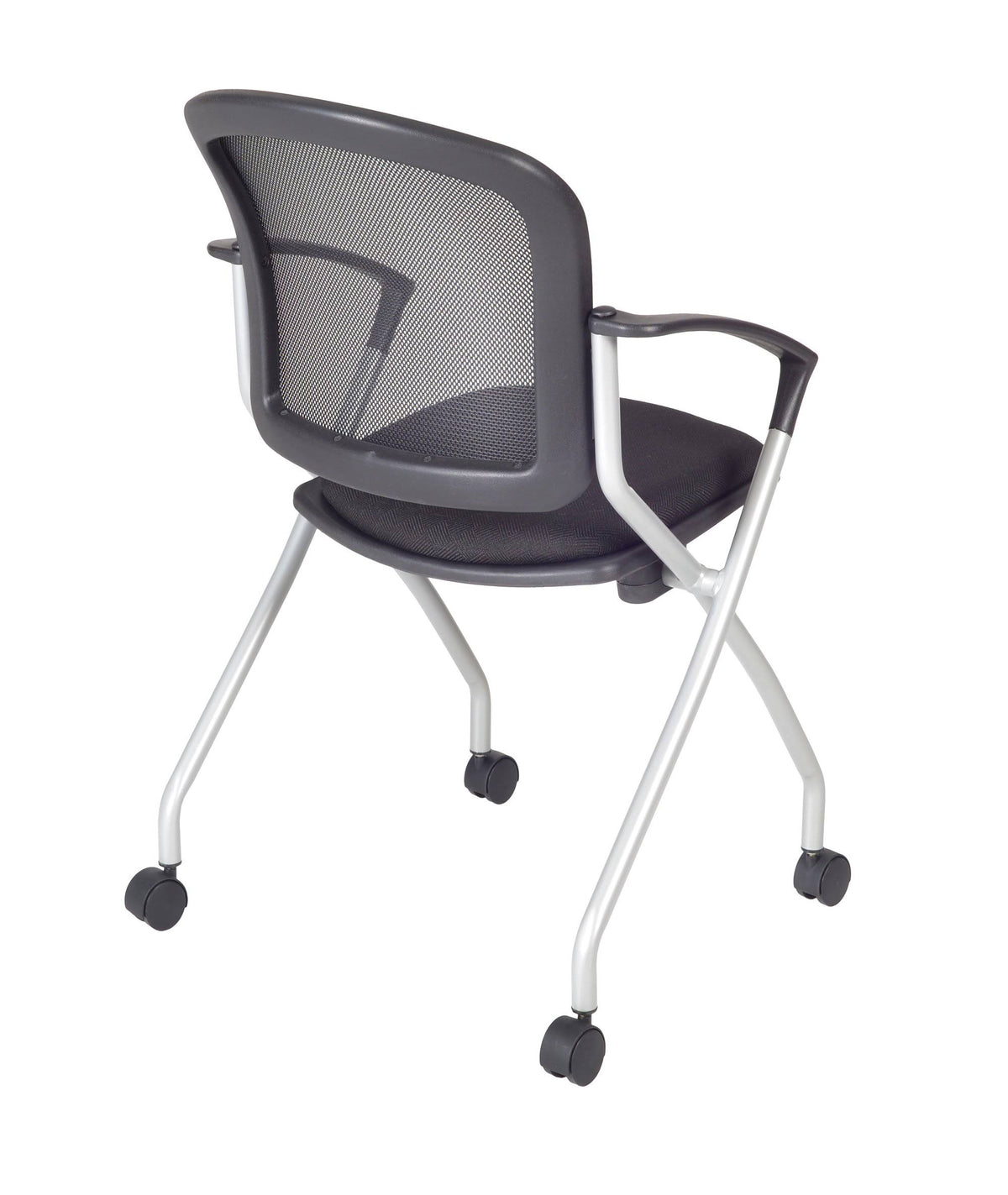 Mocha Walnut Training Table and 2 Nesting Chairs V5906
