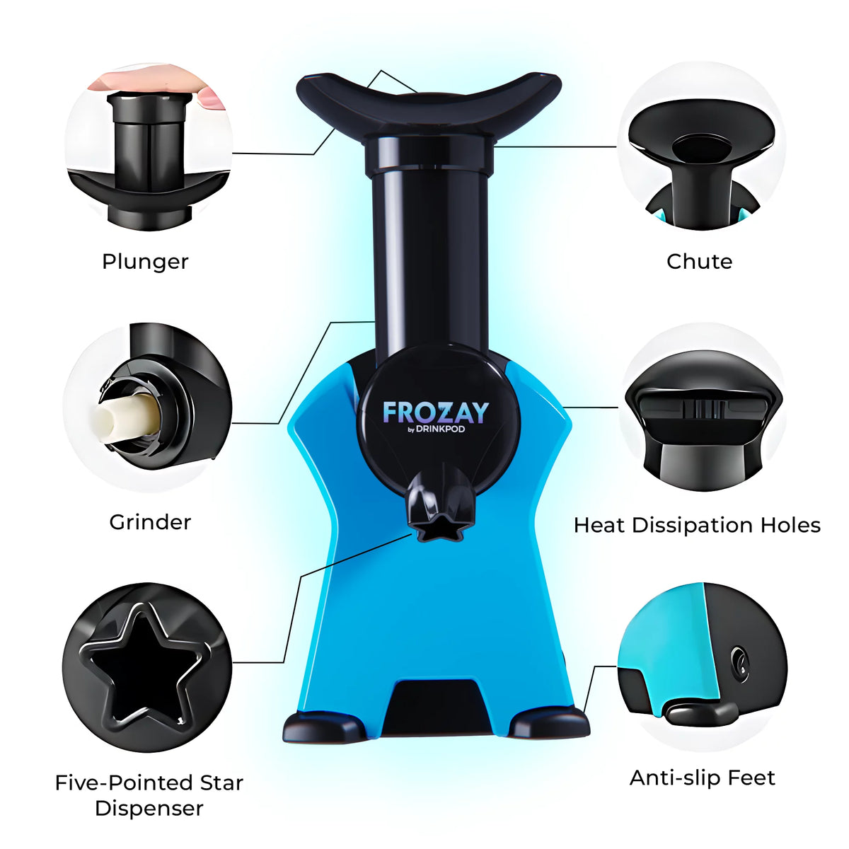 Dairy-Free Vegan Frozen Fruit Ice Cream & Dessert Maker S5738