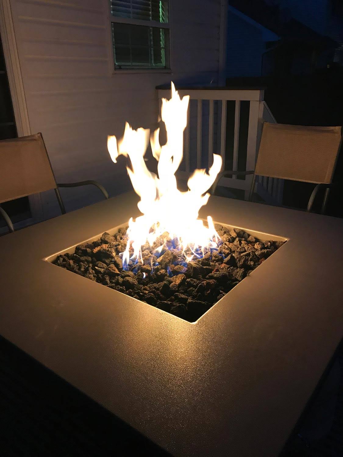 30x22 Square Pan Fire Pit Insert Kit 65K BTU Natural Gas Propane R25008
