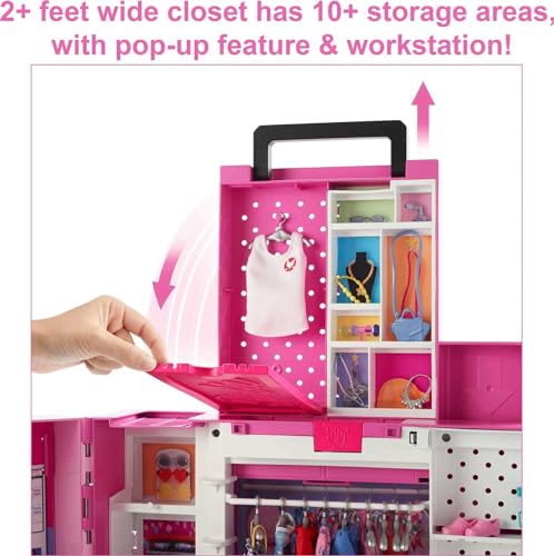 Barbie Dream Closet Playset with 35+ Doll Clothes & Accessories Q2424