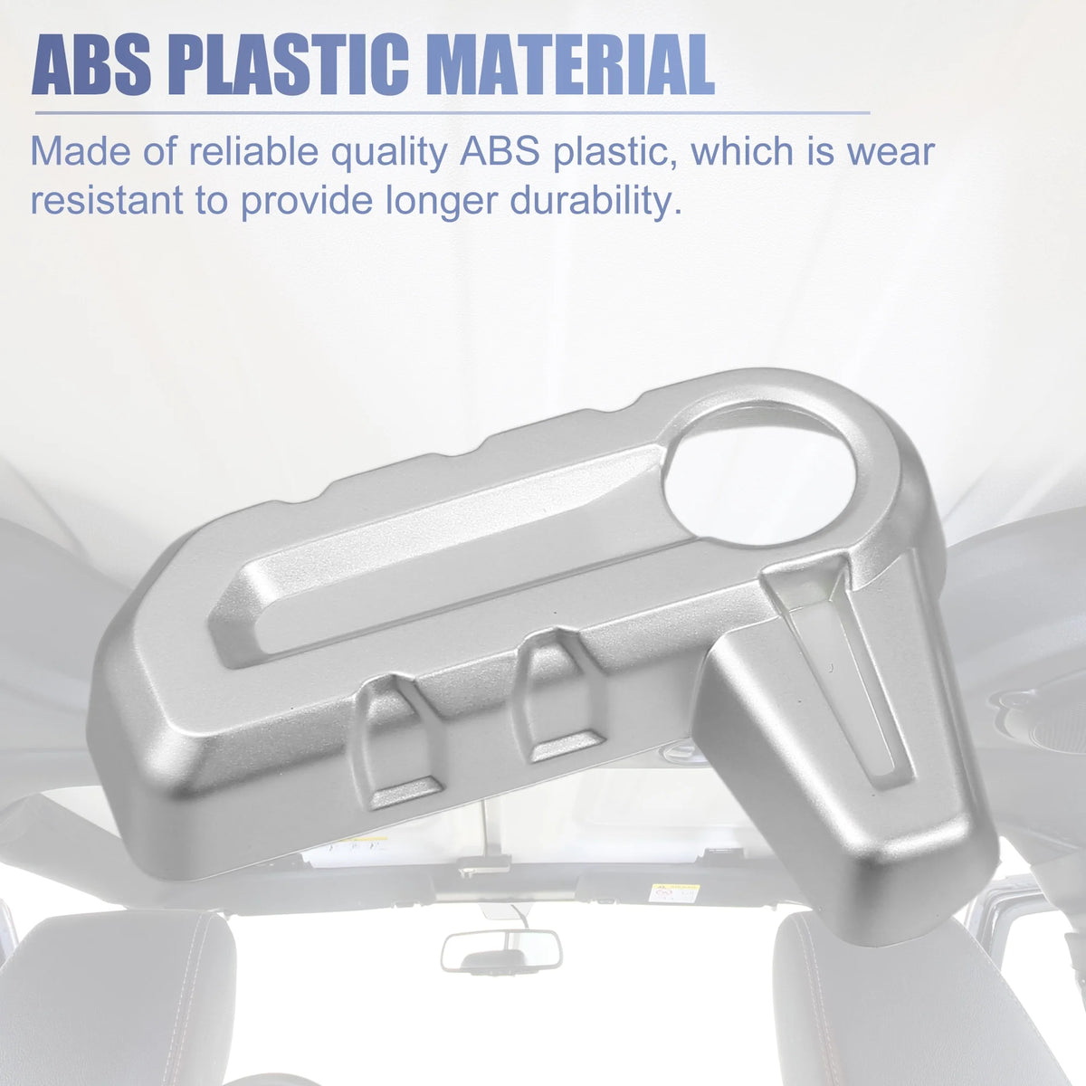6pcs Hardtop Roof Removal Switch Handle Cover for Jeep Wrangler JL JLU Silver Tone L93758