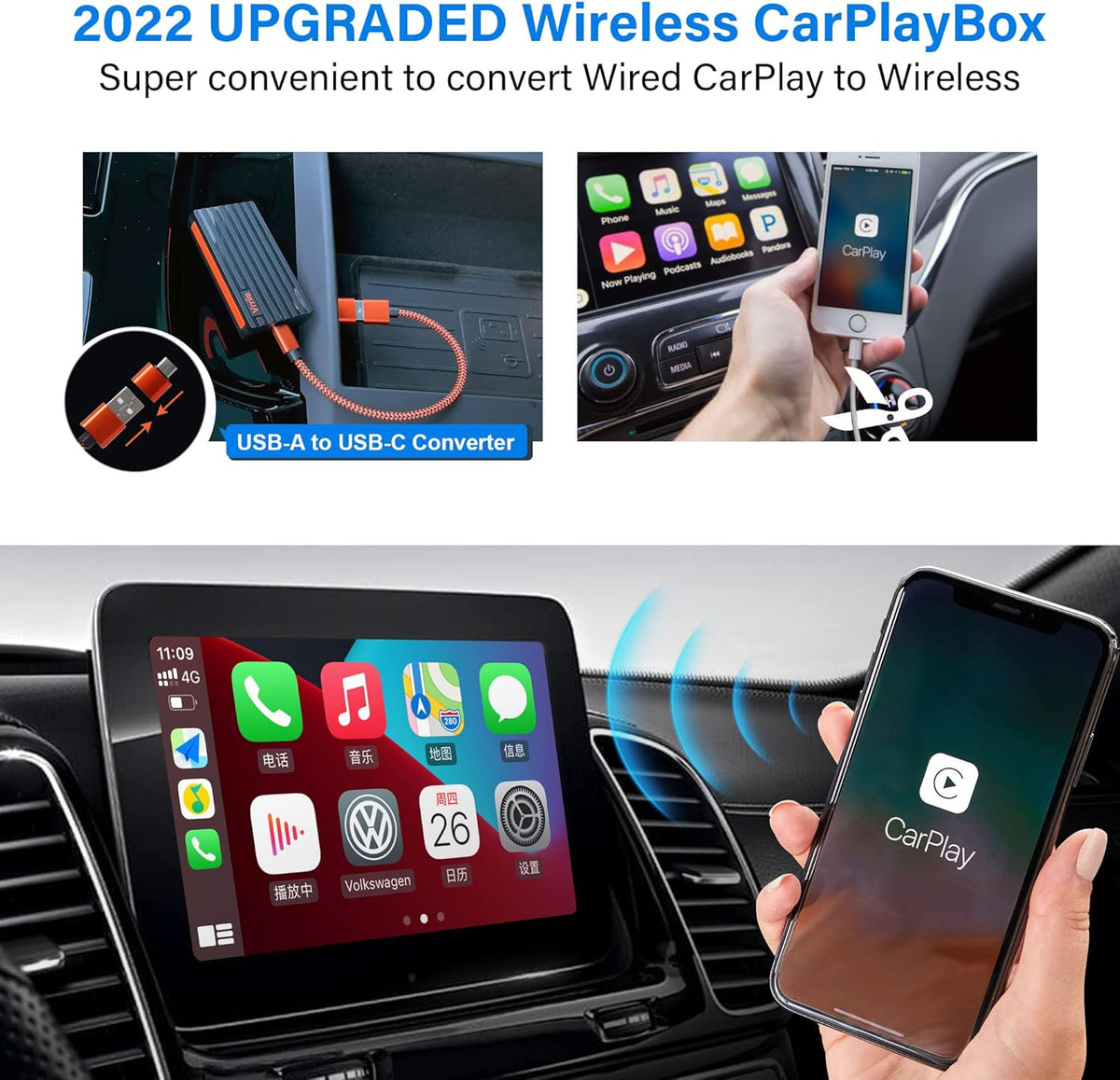 Wireless CarPlay Adapter Pack of 2 R64230
