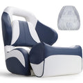 Yellowish-Brown/Black Flip Up Boat Bucket Seat Q825499