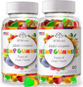 2 Packs Organic Hemp Gummies Vegan Low Sugar A707