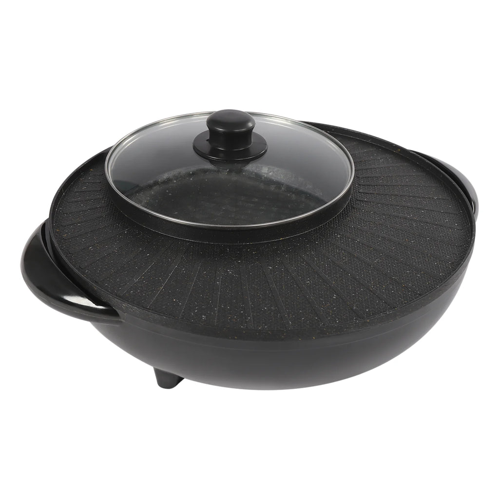Portable Circular Hotpot Grill Combo Nonstick P814