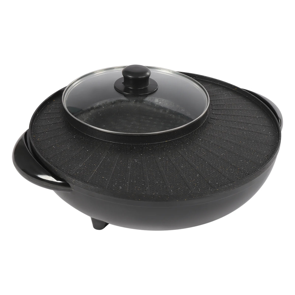 Portable Circular Hotpot Grill Combo Nonstick P814