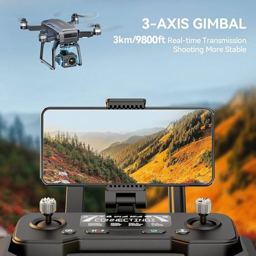 6K UHD Camera Drone with 3-Axis Brushless Gimbal and GPS Smart Control K6918