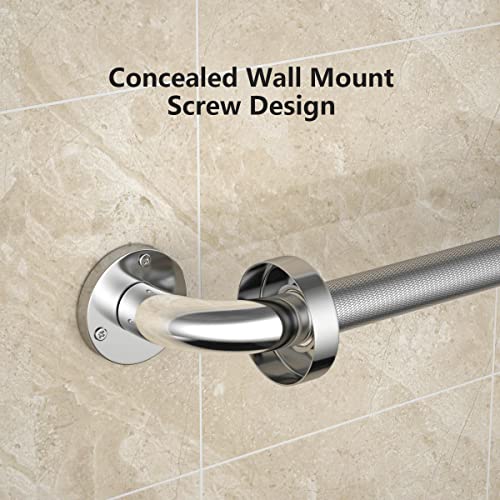 12 Inch Anti Slip Chrome Finish Stainless Steel Bath Grab Bar V90384