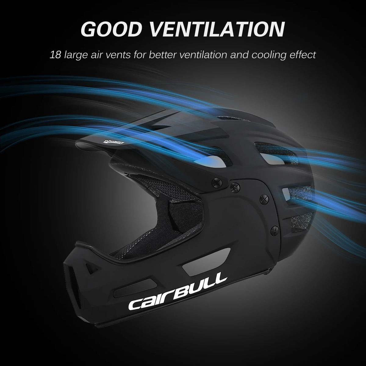 Orange Full Face Bike Helmet with Detachable Chin Guard and Visor N55269