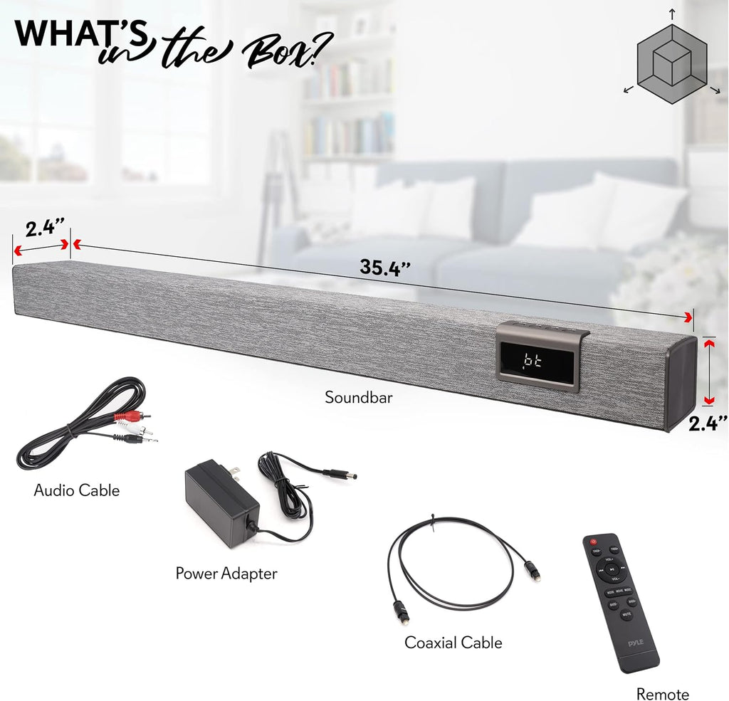60W Bluetooth Sound Bar with Remote Control Z133329