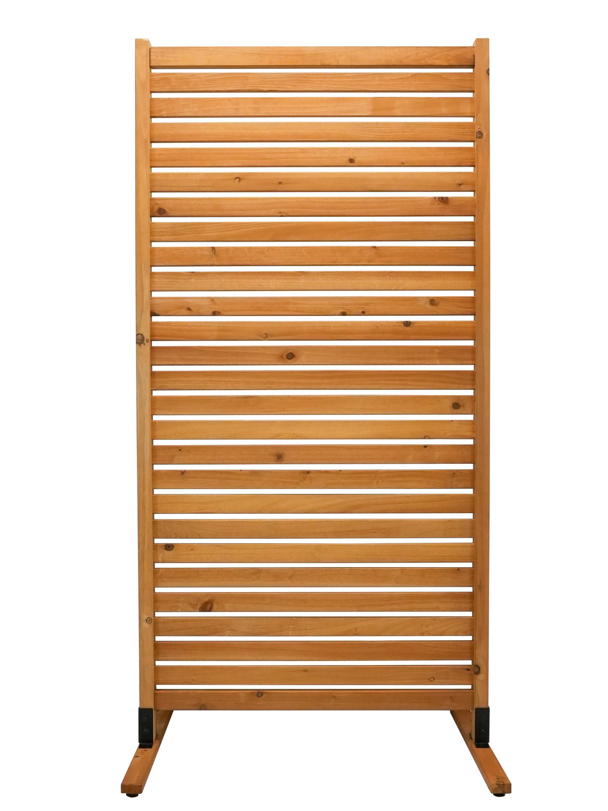 6 ft H x 3 ft W Slatted Wood Privacy Screen Kit (1 Panel) S299