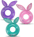 Inflatable Bunny Pool Float Tubes 3 Pack F6468
