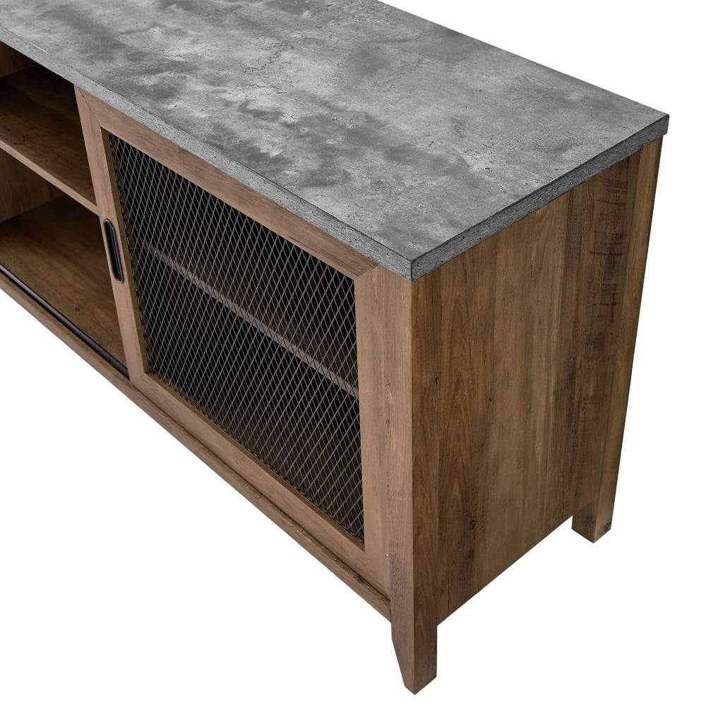 Industrial Sliding Mesh Door TV Console D58800