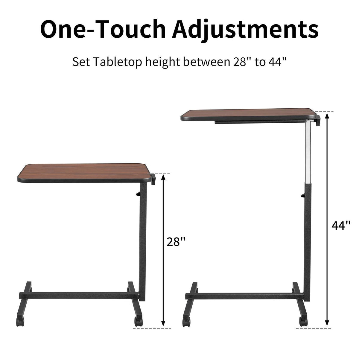 Adjustable Rolling Laptop Desk J7884