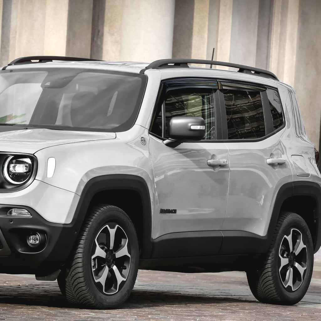 4 pcs Dark Smoke Rain Guards for Jeep Renegade 2015-2022 O55776