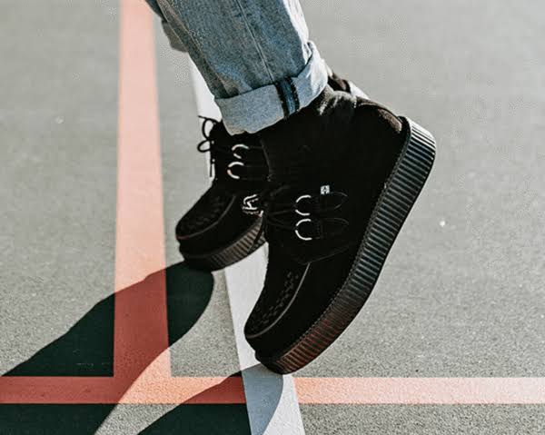 Black Suede Low Creeper H34467