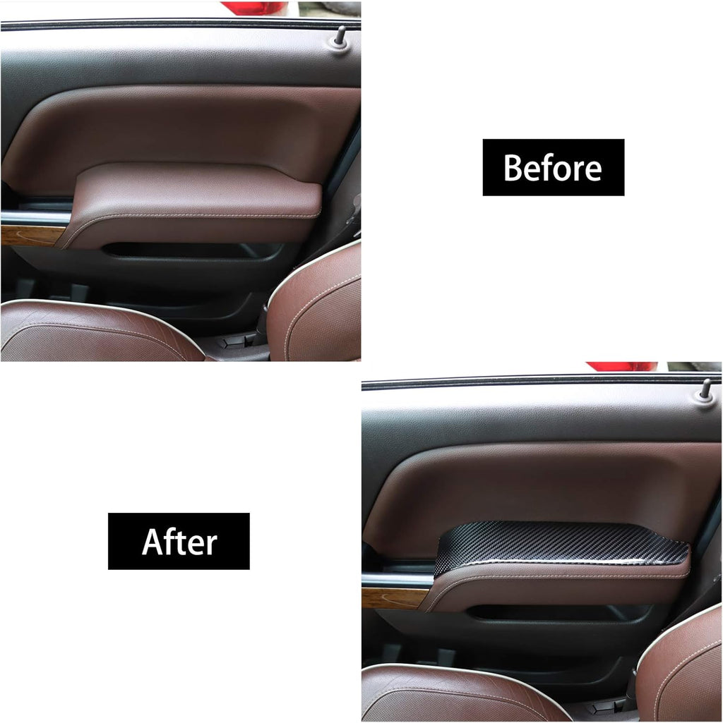 ABS Carbon Fiber Interior Door Handle Trim Cover 4 pcs M3582