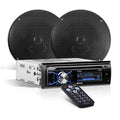 Single Din Bluetooth Car Stereo with 6.5 Inch 2 Way Speakers E2357