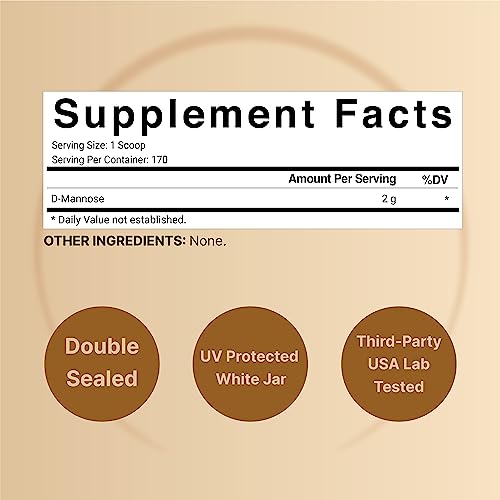D-Mannose 500mg Capsules 2000mg Per Serving 240 Veggie Capsules Cranberry Extract 400mg Q721