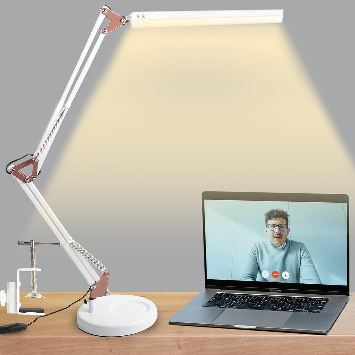 LED Desk Lamp with Clamp and Round Base R707024