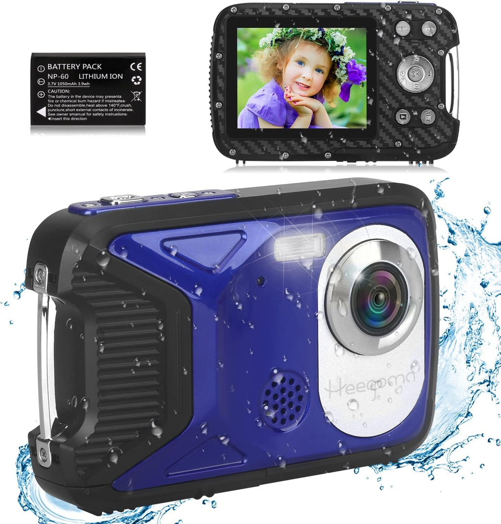 Waterproof 1080P 21MP Digital Camera with 2.8 LCD Screen 8X Zoom C653641