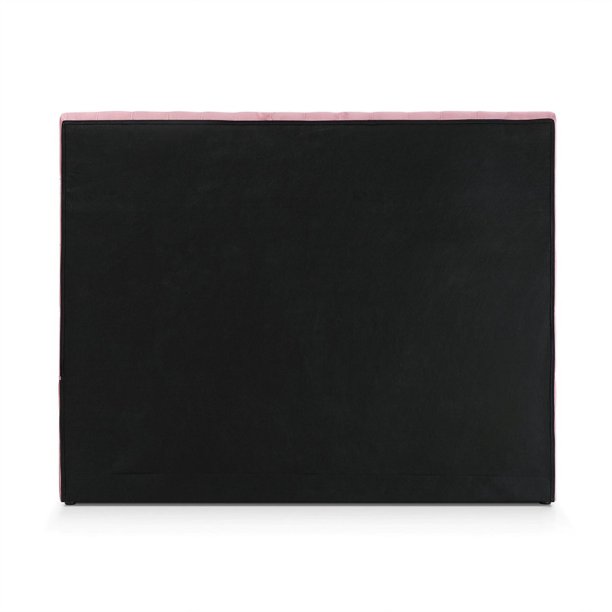 Pink Velvet Upholstered Platform Queen Bed F544742