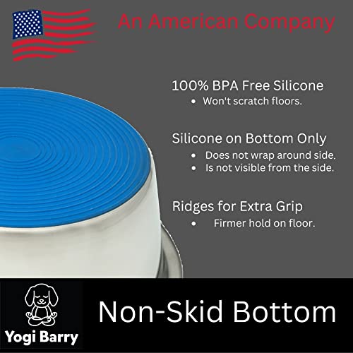Stainless Steel Dog Bowl Set of 2 with Silicone Non-Skid Base Q58927