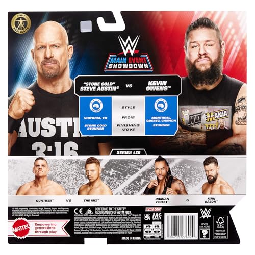WWE Main Event Championship Showdown 2-Pack Action Figures & Accessory P45539