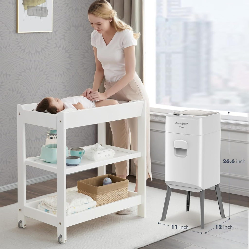 Diaper Pail Odor-Locking Individually Sealed Baby Diaper Pail Smart Trash Can Full-Automatic Packing Self-Changing O7960