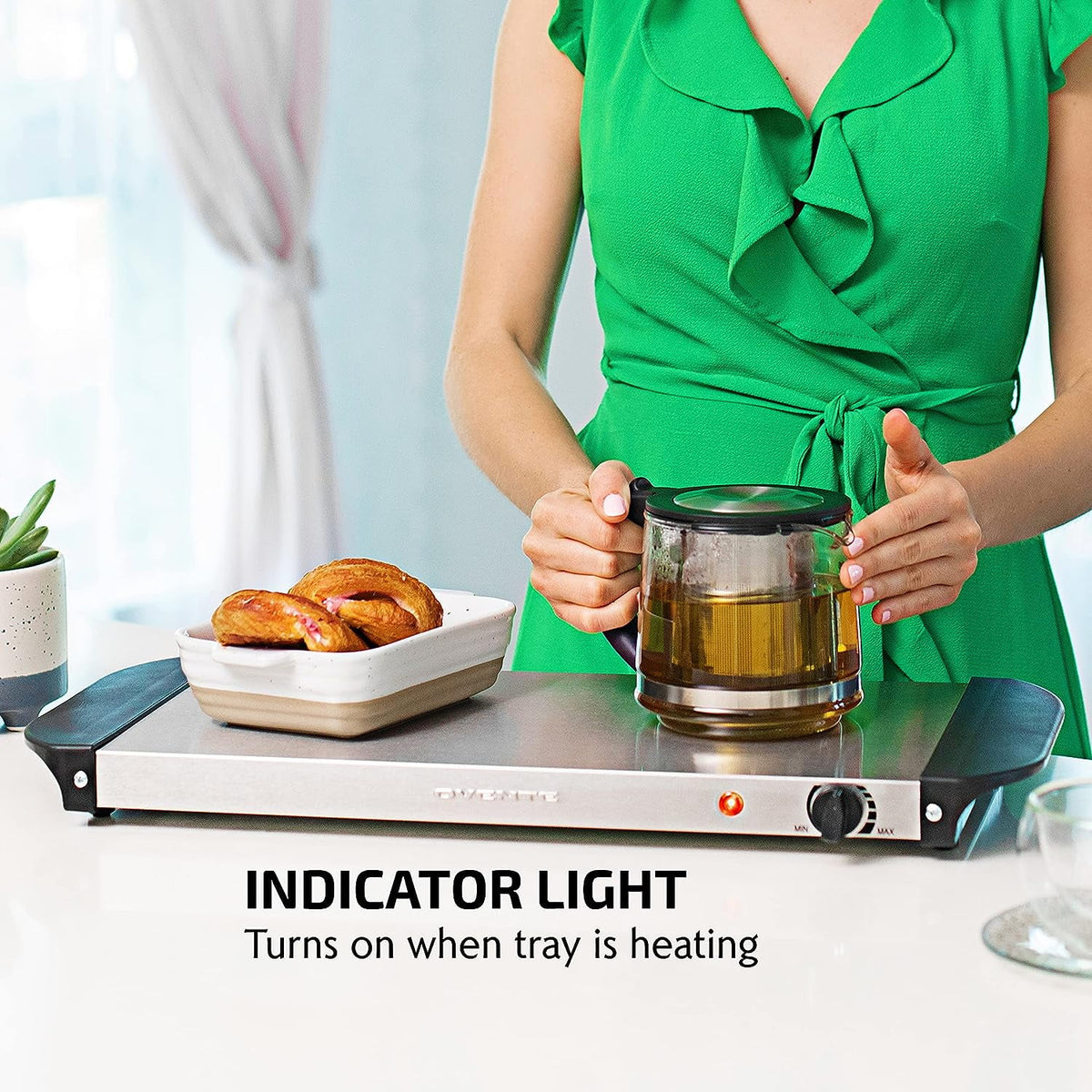 Silver Electric Warming Tray E628534