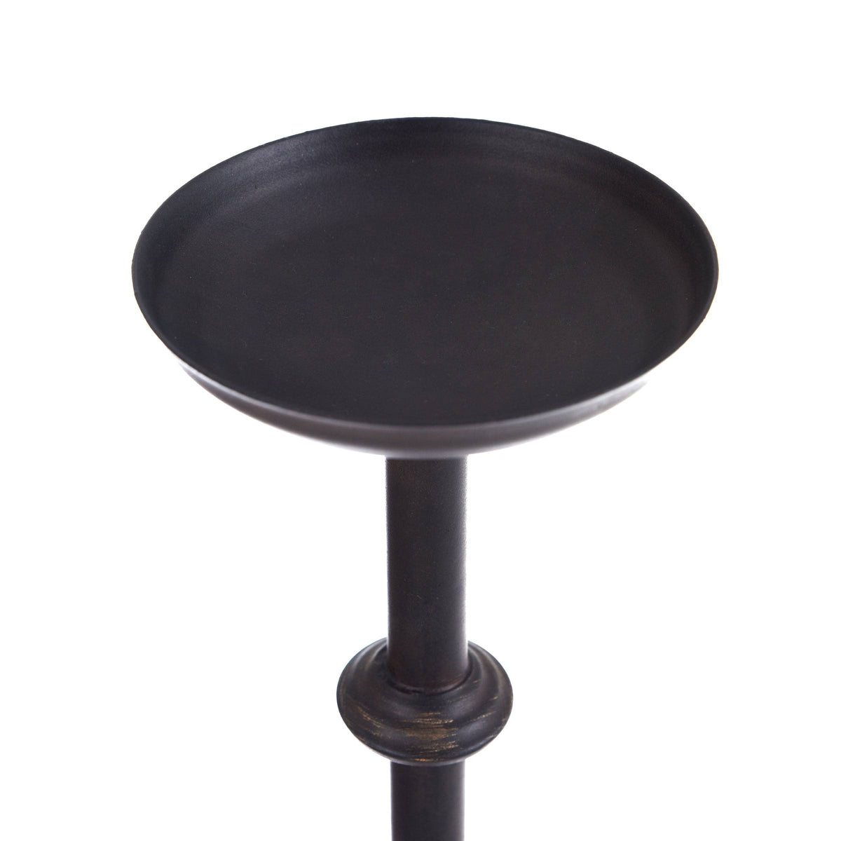 Dark Bronze Brass Metal Candle Holder N37535