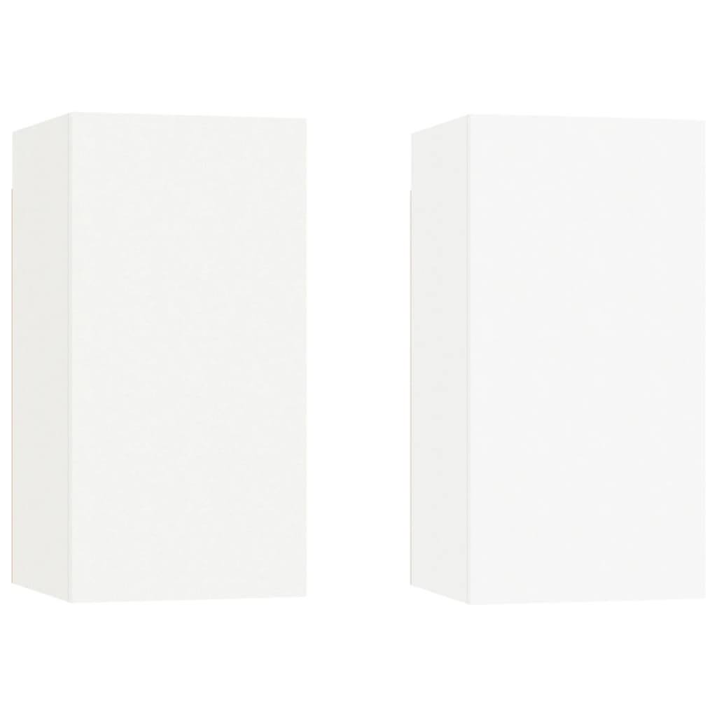 White and Sonoma Oak Chipboard TV Cabinet N62802