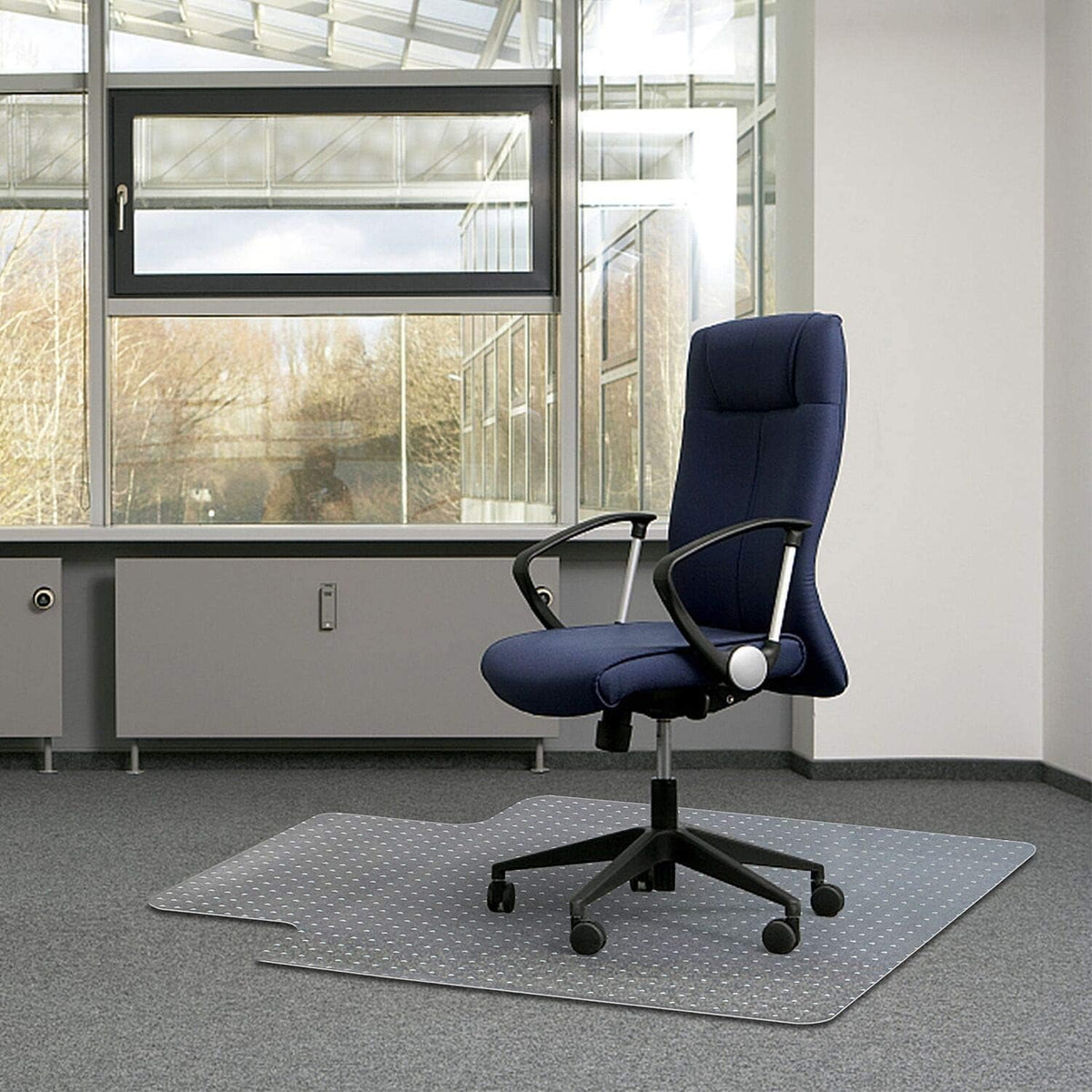 Transparent 30 X 48 with Lip Chair Mat for Carpets S89164