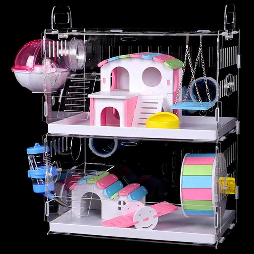 Large Hamster Cage with Crossover Tubes Tunnels Z235714