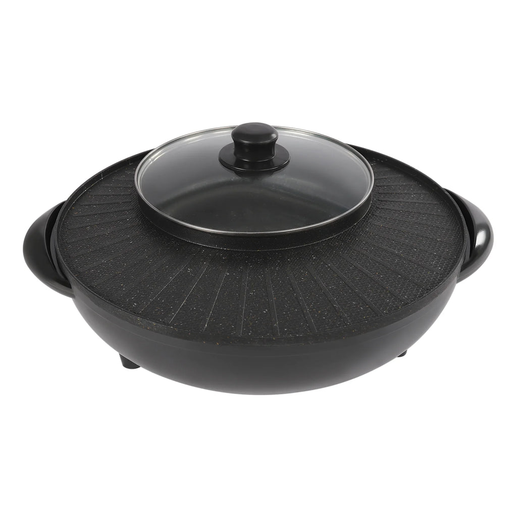 Portable Circular Hotpot Grill Combo Nonstick P814