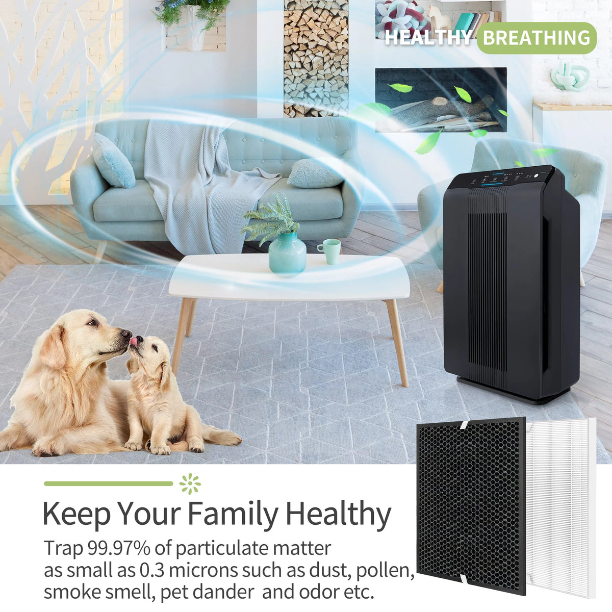 2 Sets H13 HEPA and Activated Carbon Filters D87885